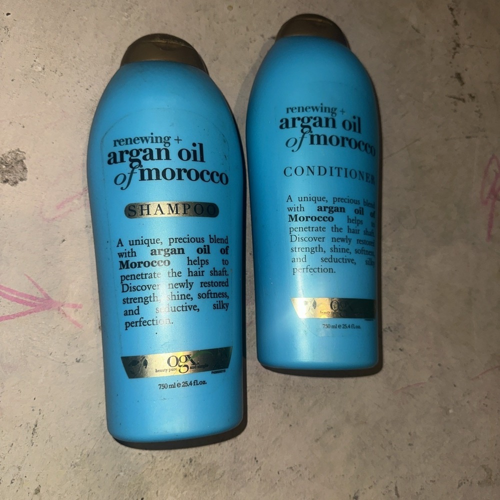 OGX Argan Oil of Morocco Moisturizer Sulfate Free Shampoo & Conditioner‎ 25.4 oz